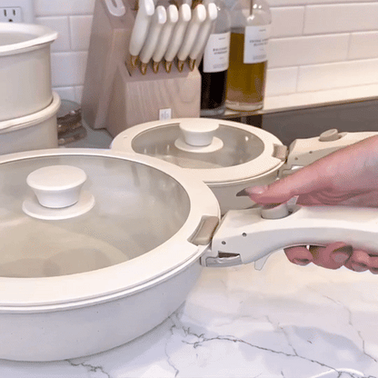 Leckora 11-teiliges Keramik-Pfannenset