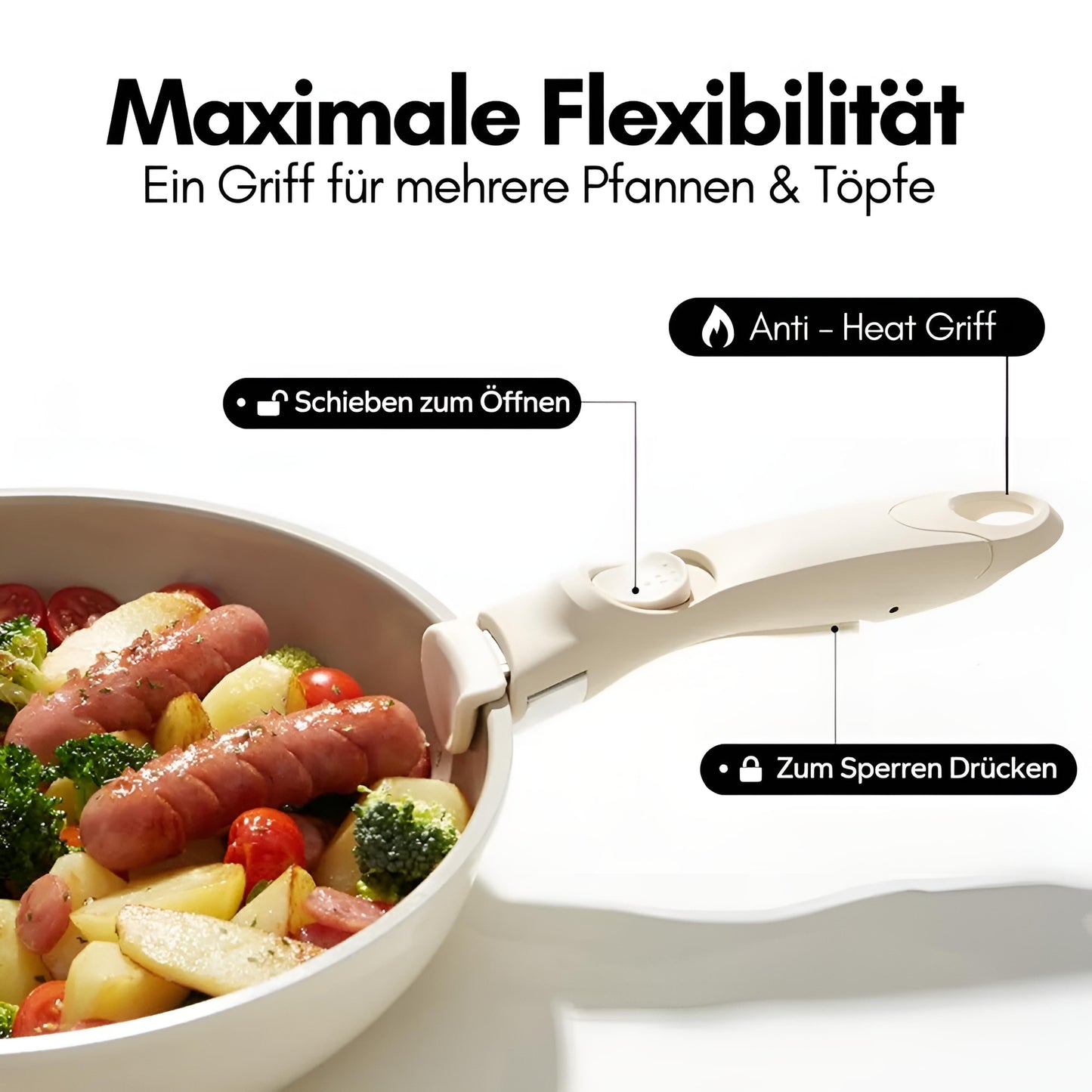 Leckora 11-teiliges Keramik-Pfannenset