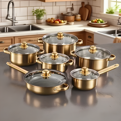 Leckora - 12-teilige Pfannenset