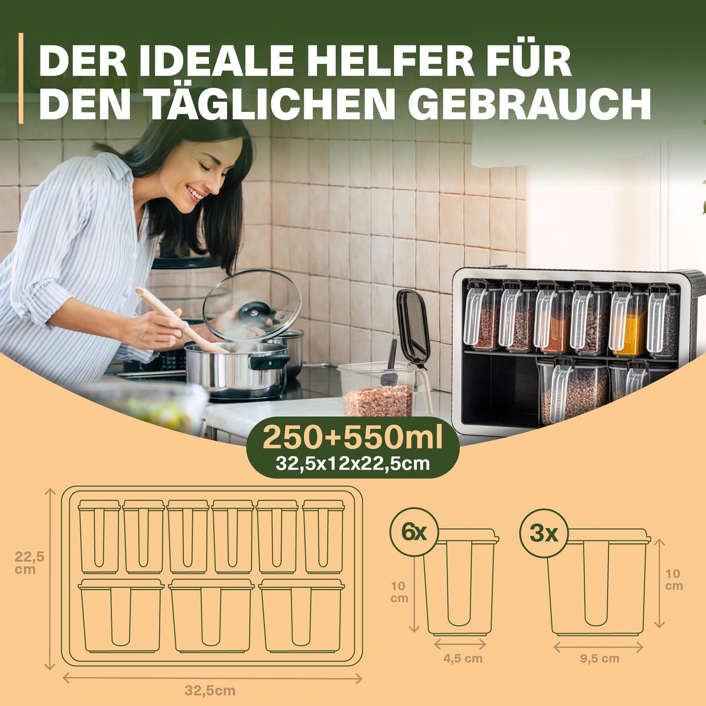 Leckora Block 9er Set