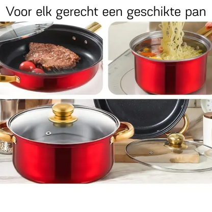 Leckora - 12-teilige Pfannenset