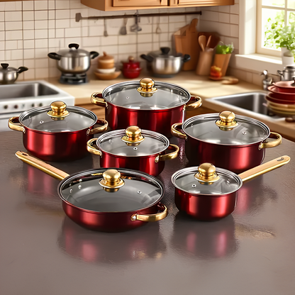 Leckora - 12-teilige Pfannenset