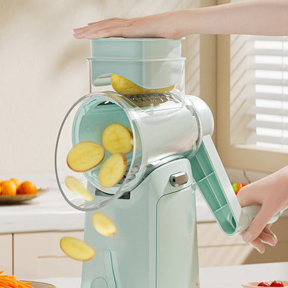 Multifunktionaler Gemüseschneider mit Kurbel