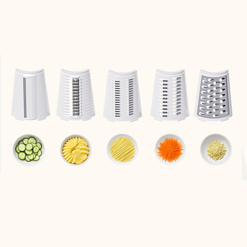 Multifunktionaler Gemüseschneider mit Kurbel